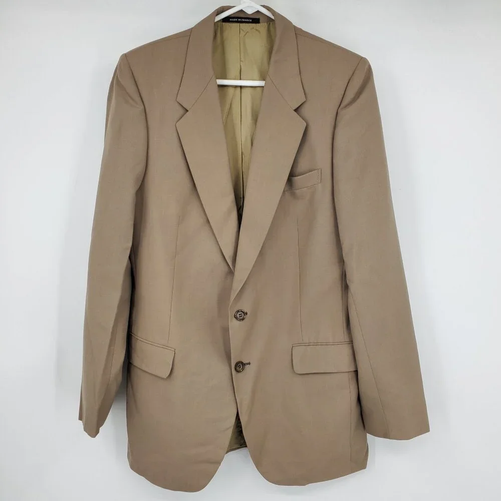 YSL Yves Saint Laurent Men's‎ Brown 2 Button Formal Blazer Suit Jacket